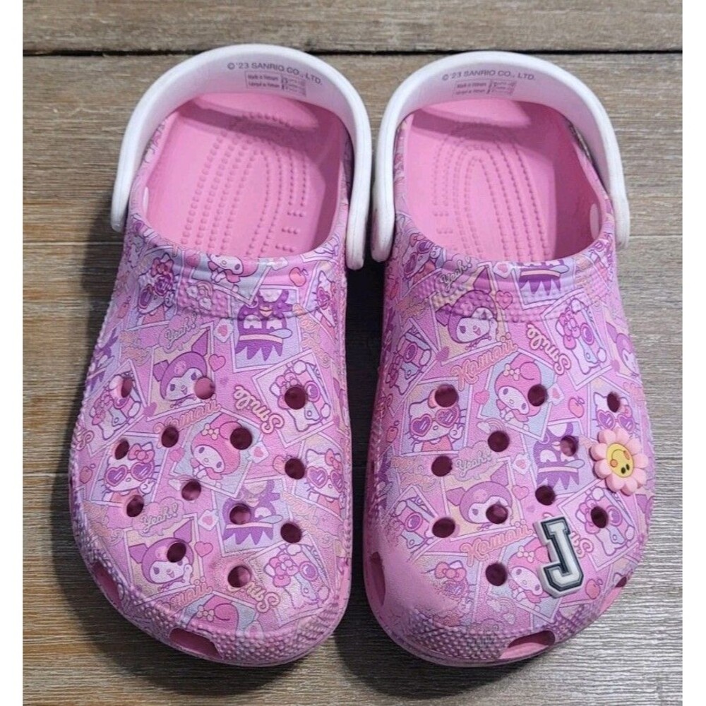 Crocs Hello Kitty and Friends Classic Clogs Adult Men's 7 Women's 9 Shoes Pink